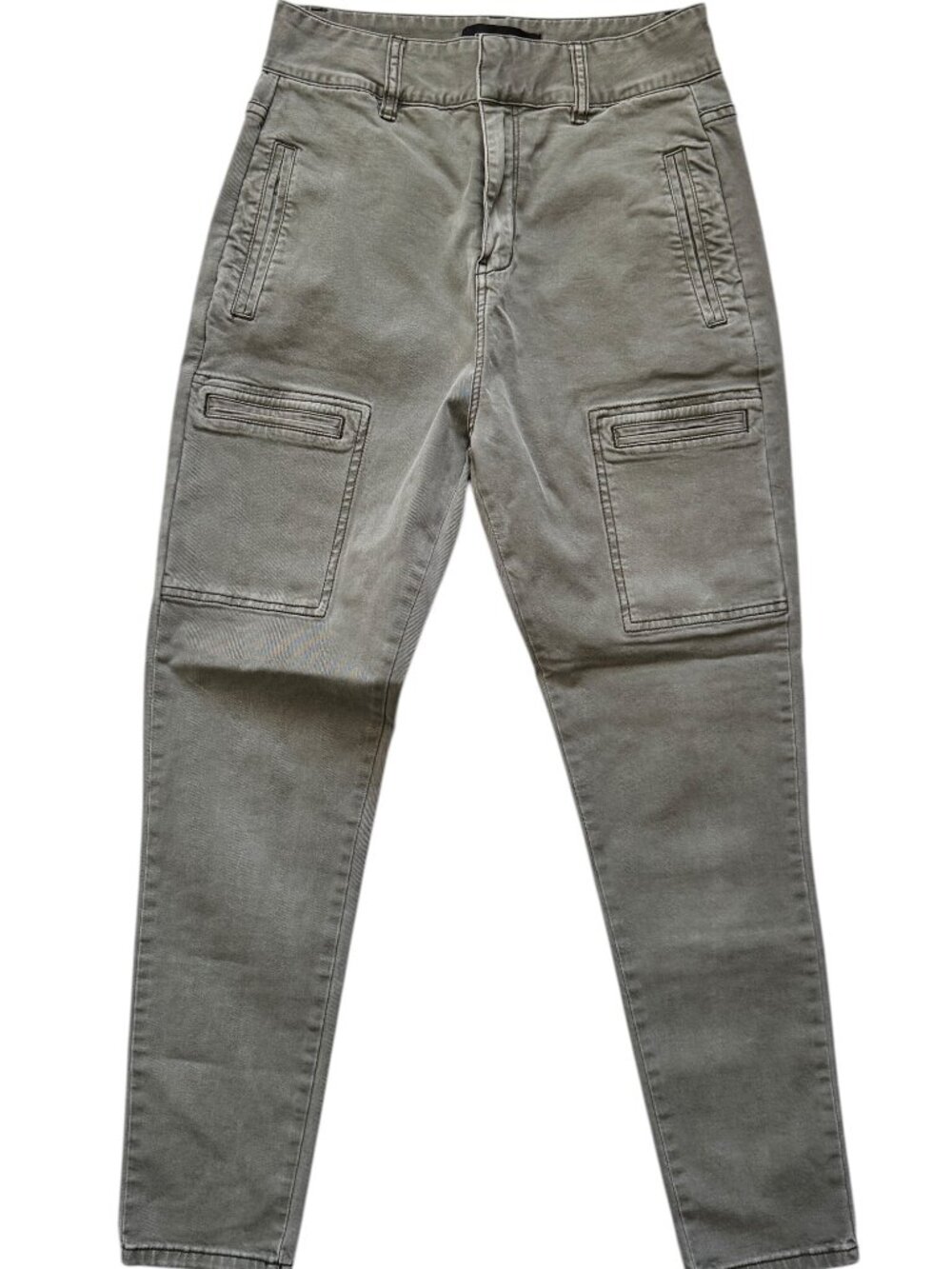 Dejcuba high rise khaki army green - stretch - sz 4/6